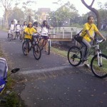 Wisata bersepeda menyusuri selokan mataram jogja