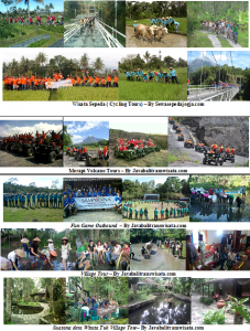 Outing Perusahaan di Jogja dengan kegiatan Cycling Tour, Village Tour, Merapi Lava Tour, outbound