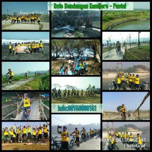 rute sepeda bendungan kamijoro pantai goa cemara